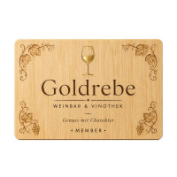 Holz Visitenkarte · Bambus · Druck &...