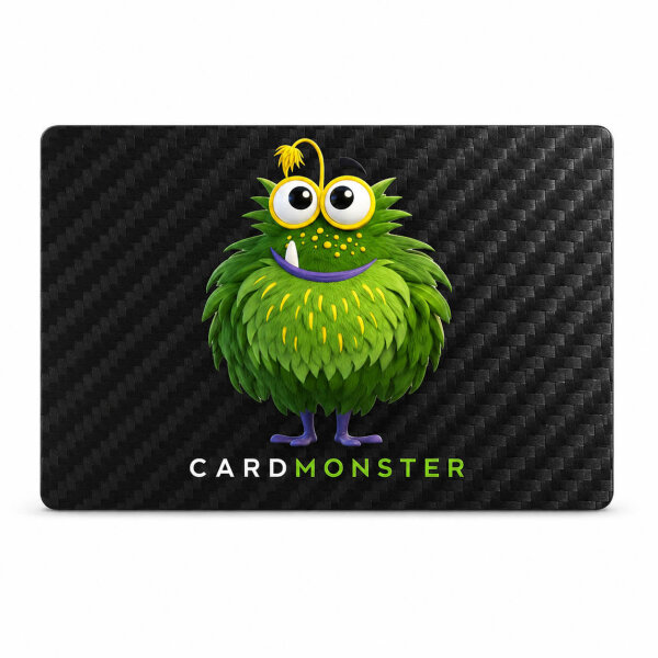 Carbon Visitenkarte · Druck & Lasergravur