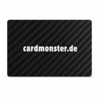 Carbon Visitenkarte · Druck & Lasergravur