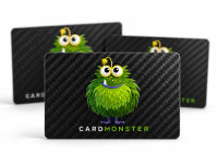 Carbon Visitenkarte · Druck & Lasergravur