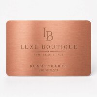 Metall Visitenkarte · Rose · Druck &...