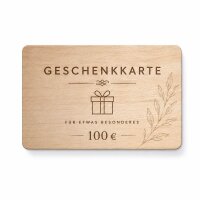 Holz Geschenkkarte · Ahorn · Druck &...