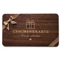 Holz Geschenkkarte · Walnuss · Druck &...