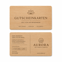 Holz Gutscheinkarte · Buche · Druck &...