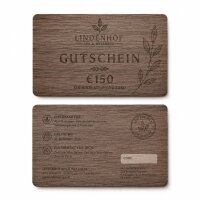 Holz Gutscheinkarte · Walnuss · Druck &...
