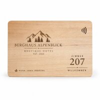 Holz Hotelkarte · Ahorn · Druck &...