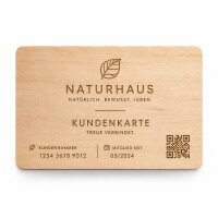Holz Hotelkarte · Ahorn · Druck &...