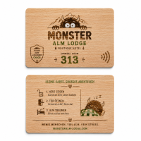 Holz Hotelkarte · Buche · Druck &...