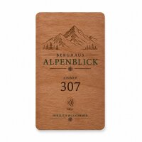 Holz Hotelkarte · Kirsche · Druck &...