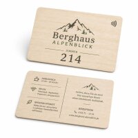 Holz Hotelkarte · Linde · Druck &...