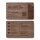 Holz Hotelkarte · Walnuss · Druck & Lasergravur