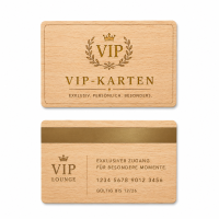 Holz Mitarbeiterausweis · Buche · Druck...