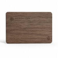 Holz Mitarbeiterausweis · Walnuss · Druck...