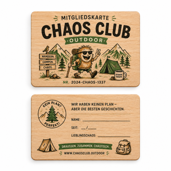 Holz Mitgliedskarte · Buche · Druck & Lasergravur