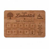 Holz Mitgliedskarte · Kirsche · Druck & Lasergravur
