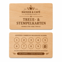 Holz Treue- & Stempelkarte · Buche ·...