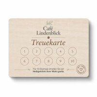Holz Treue- & Stempelkarte · Linde ·...