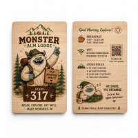 Holz NFC-Karte · Ahorn · Druck & Lasergravur