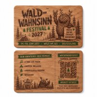 Holz NFC-Karte · Kirsche · Druck &...