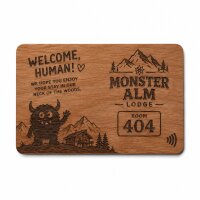 Holz NFC-Karte · Kirsche · Druck & Lasergravur