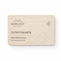 Holz NFC-Karte · Linde · Druck &...