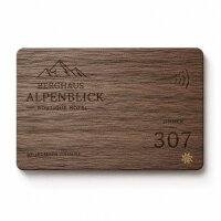 Holz NFC-Karte · Walnuss · Druck &...