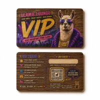 Holz NFC-Karte · Walnuss · Druck & Lasergravur