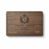 Holz NFC-Karte · Walnuss · Druck & Lasergravur