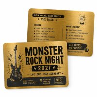 Metall Eventkarte · Gold · Druck &...