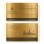 Metall Eventkarte · Gold · Druck & Lasergravur