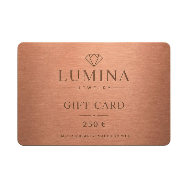 Metall Geschenkkarte · Rose · Druck & Lasergravur
