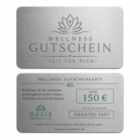 Metall Gutscheinkarte · Silber · Druck...
