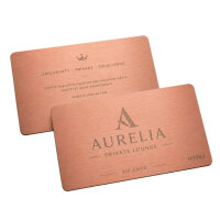 Metall VIP-Karte · Rose · Druck &...
