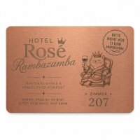 Metall VIP-Karte · Rose · Druck & Lasergravur
