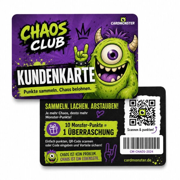 Plastik-Kundenkarte · Druck & Veredelung