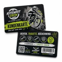 Plastik-Kundenkarte · Druck & Veredelung