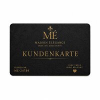 Plastik-Kundenkarte · Druck & Veredelung