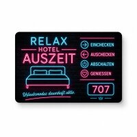 Plastik-Hotelkarte · Druck & Veredelung