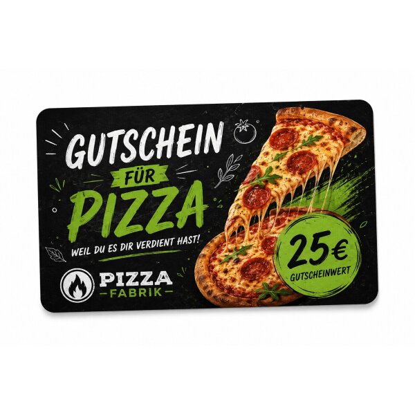 Plastik-Gutscheinkarte PETG biobasiert · Druck & Veredelung