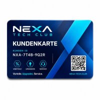 Plastik-Kundenkarte PETG biobasiert · Druck & Veredelung