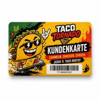 Plastik-Kundenkarte PETG biobasiert · Druck & Veredelung