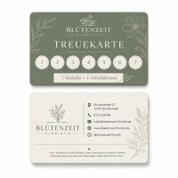 Plastik-Treue- & Stempelkarte PETG biobasiert...