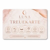 Plastik-Treue- & Stempelkarte PETG biobasiert · Druck & Veredelung