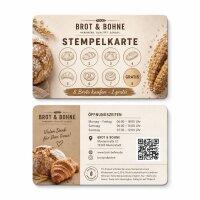 Plastik-Treue- & Stempelkarte PETG biobasiert · Druck & Veredelung