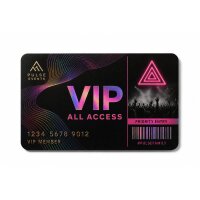 Plastik-VIP-Karte PETG biobasiert · Druck & Veredelung
