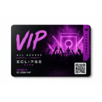 Plastik-VIP-Karte PETG biobasiert · Druck & Veredelung