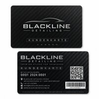 Carbon-Eventkarte · Druck & Lasergravur