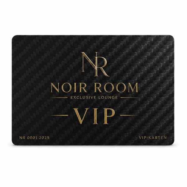 Carbon-VIP-Karte · Druck & Lasergravur