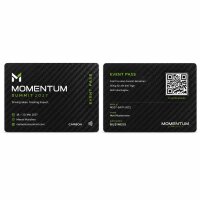 Carbon-VIP-Karte · Druck & Lasergravur